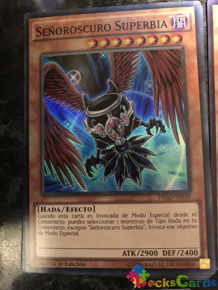 Darklord Superbia - DESO-EN039 - Super Rare 1st Edition