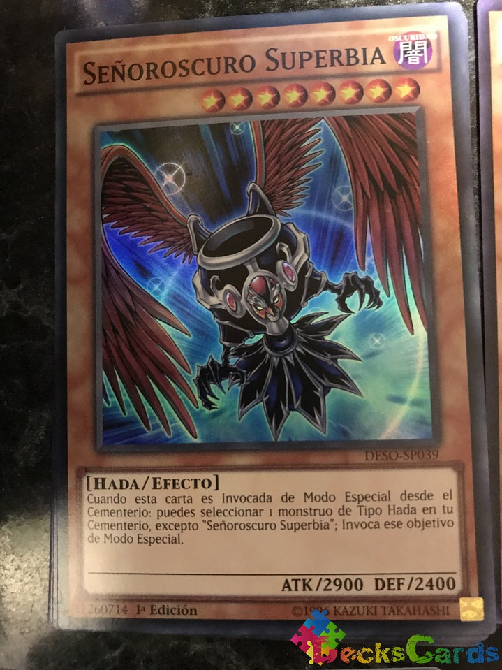 Darklord Superbia - DESO-EN039 - Super Rare 1st Edition 1