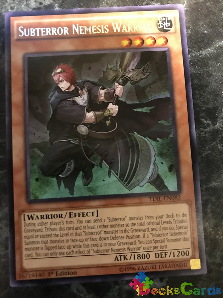Subterror Nemesis Warrior - TDIL-EN082 - Rare 1st Edition 2