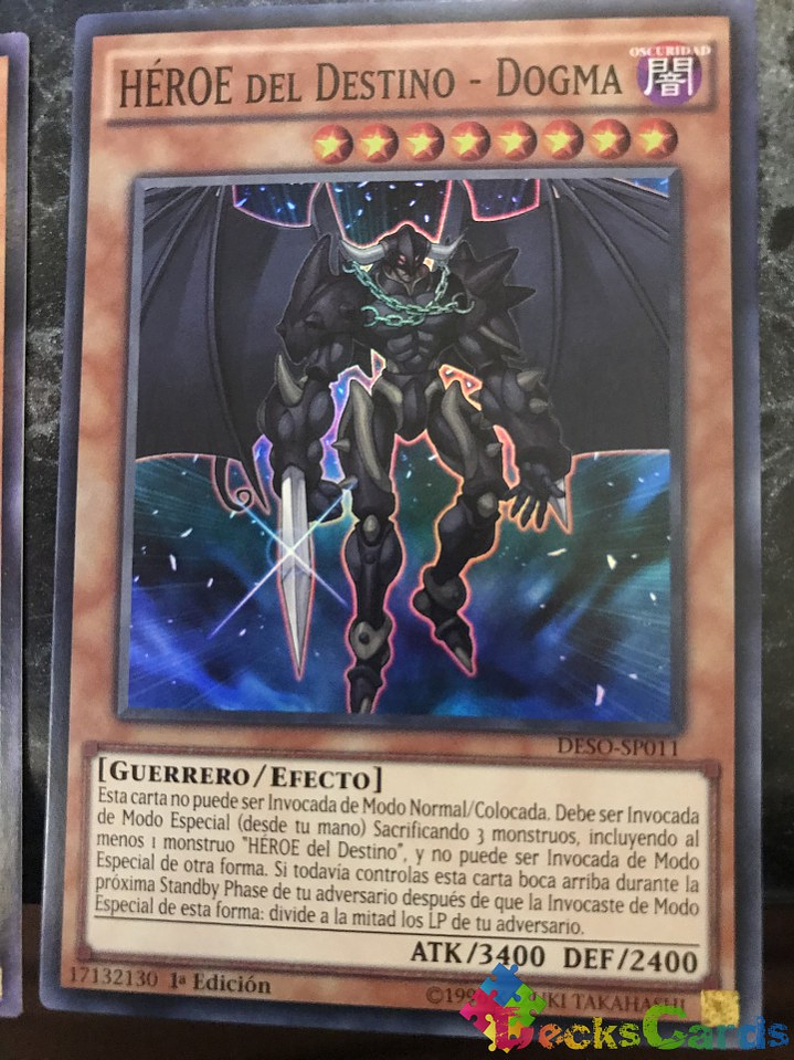 Destiny HERO - Dogma - DESO-EN011 - Super Rare 1st Edition 1