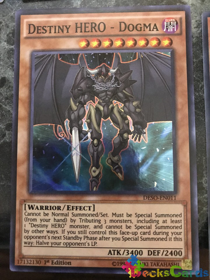 Destiny HERO - Dogma - DESO-EN011 - Super Rare 1st Edition 2