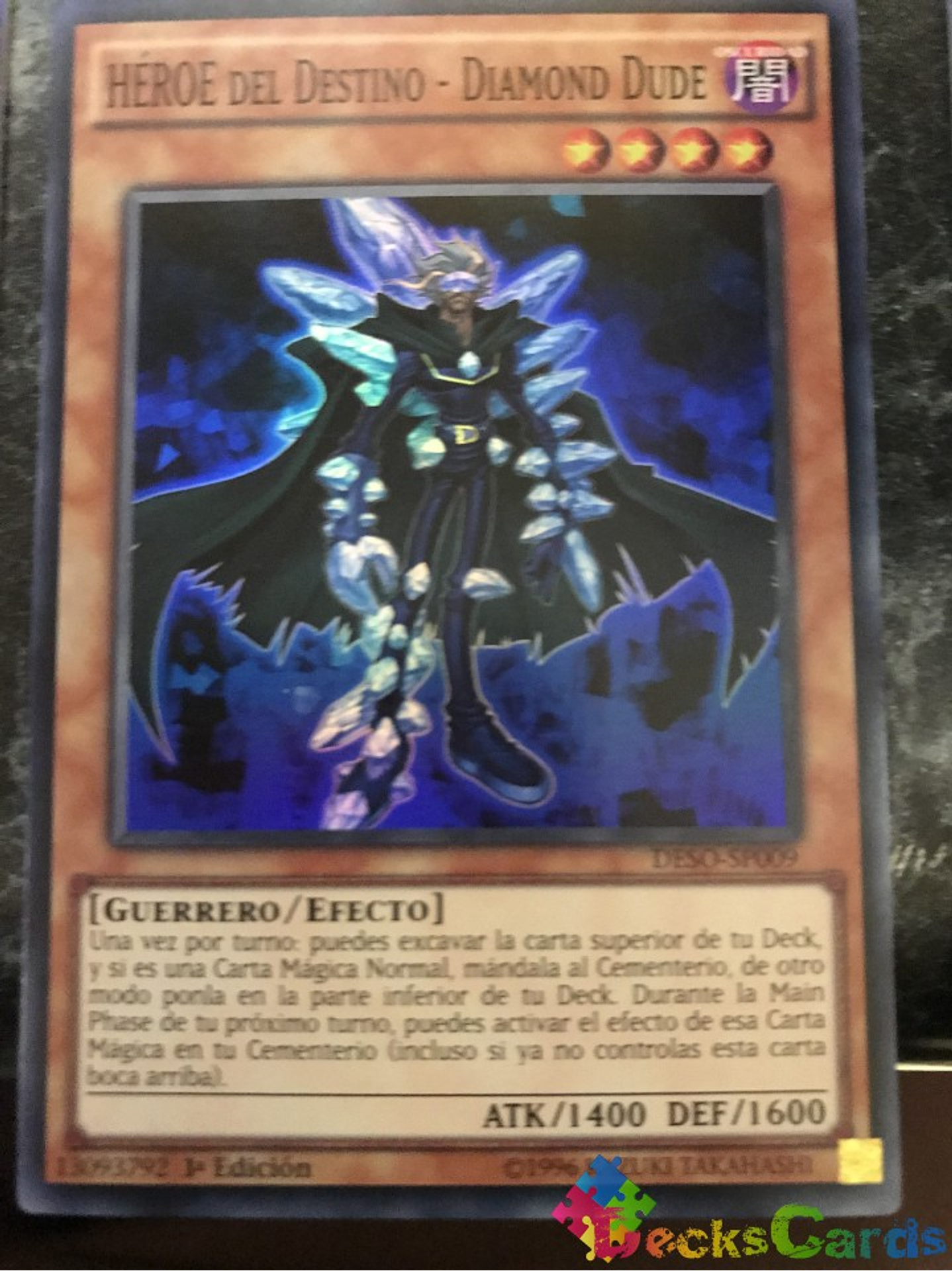 Destiny HERO - Diamond Dude - DESO-EN009 - Super Rare 1st Edition 1