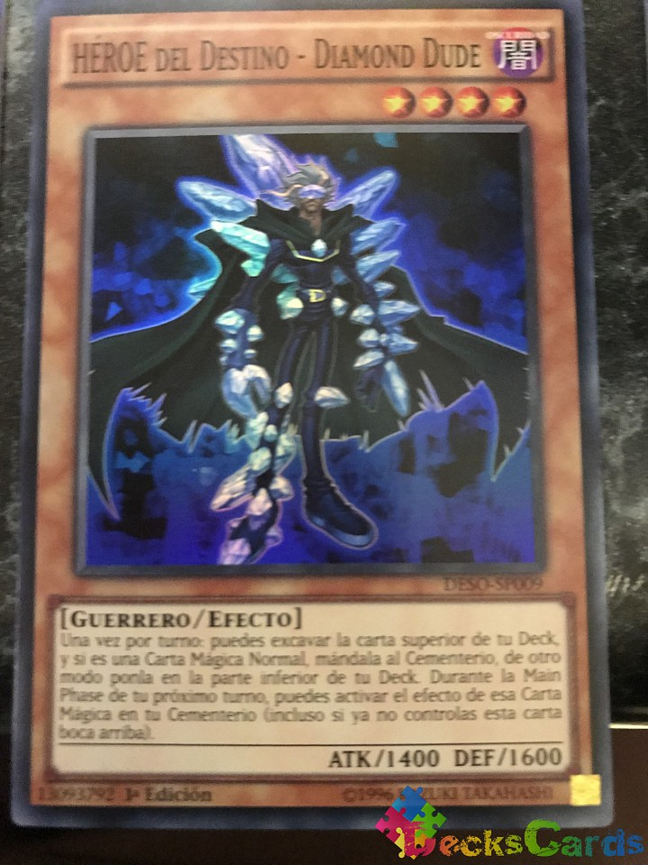 Destiny HERO - Diamond Dude - DESO-EN009 - Super Rare 1st Edition 1