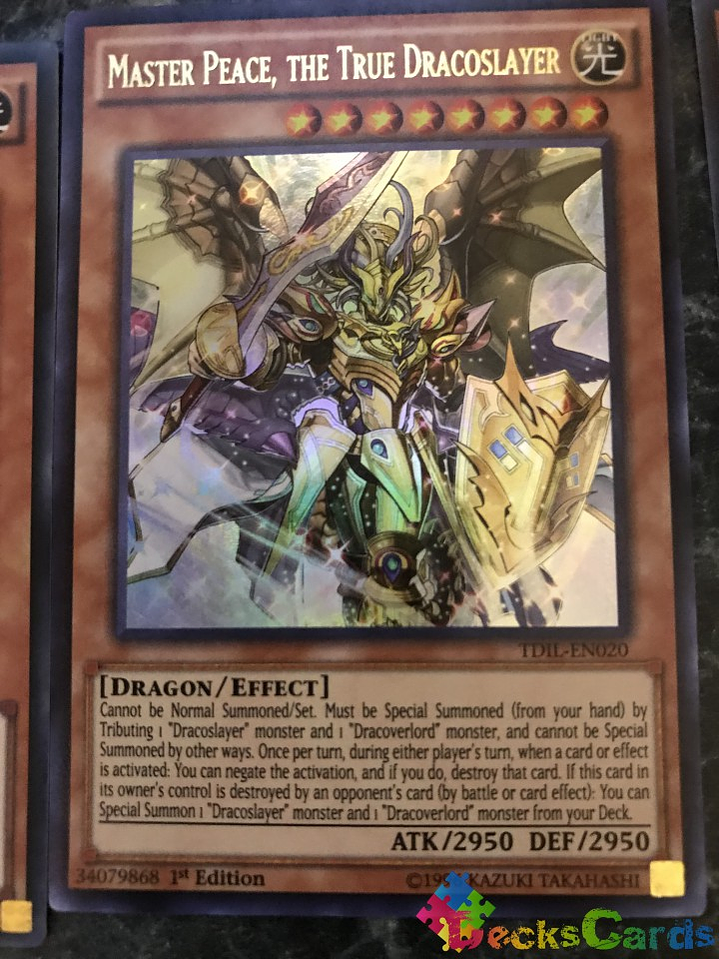 Master Peace, the True Dracoslayer - TDIL-EN020 - Ultra Rare 1st Edition 2