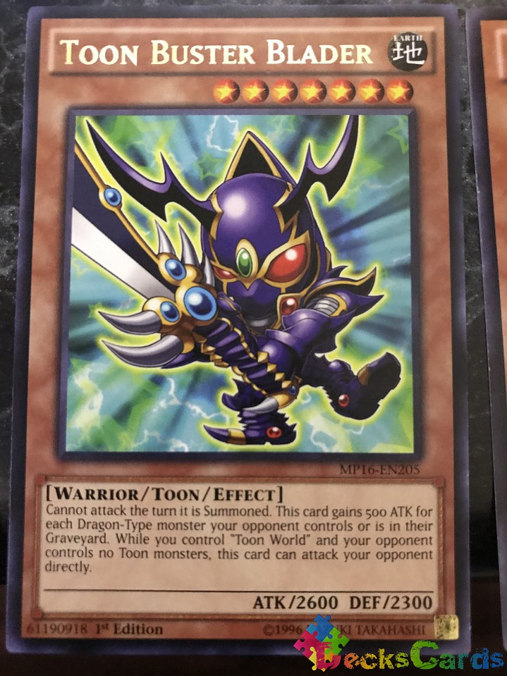 Toon Buster Blader - MP16-EN205 - Rare 1st Edition 1