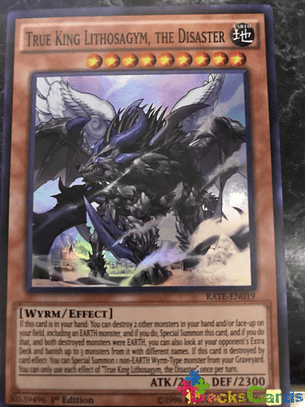 True King Lithosagym, the Disaster - RATE-EN019 - Super Rare 1st Edition