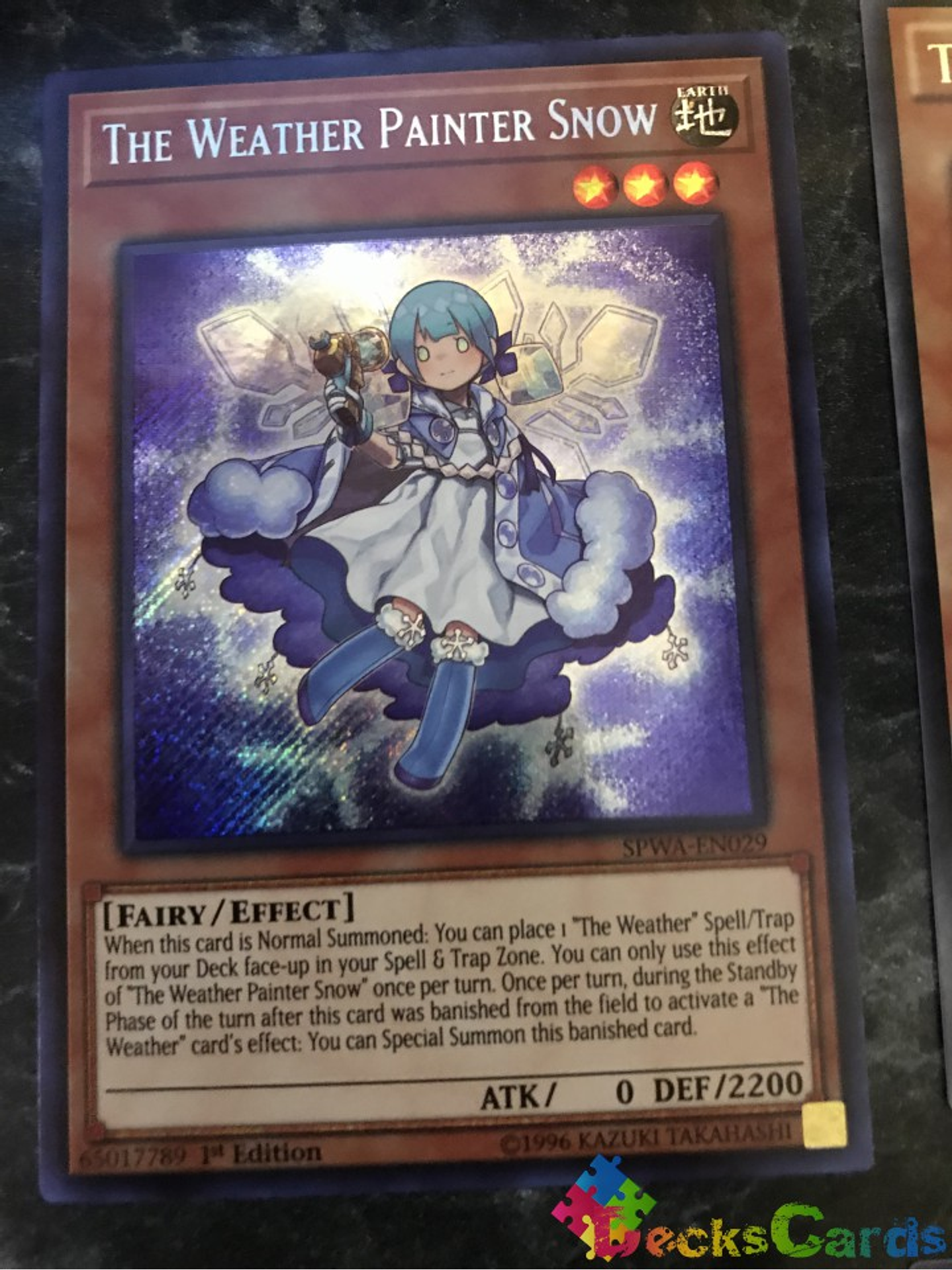 The Weather Painter Snow - SPWA-EN029 - Secret Rare 1st Edition 1