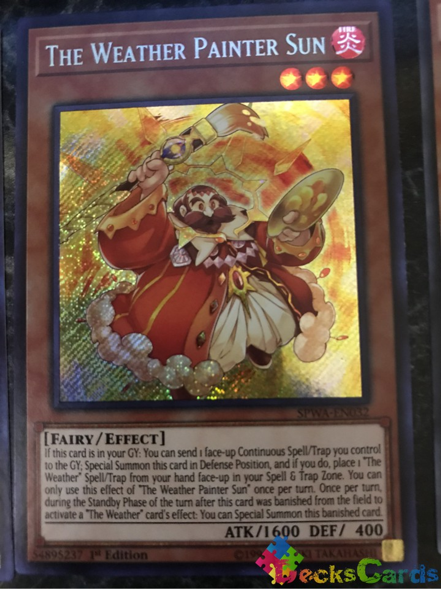 The Weather Painter Sun - SPWA-EN032 - Secret Rare 1st Edition 1