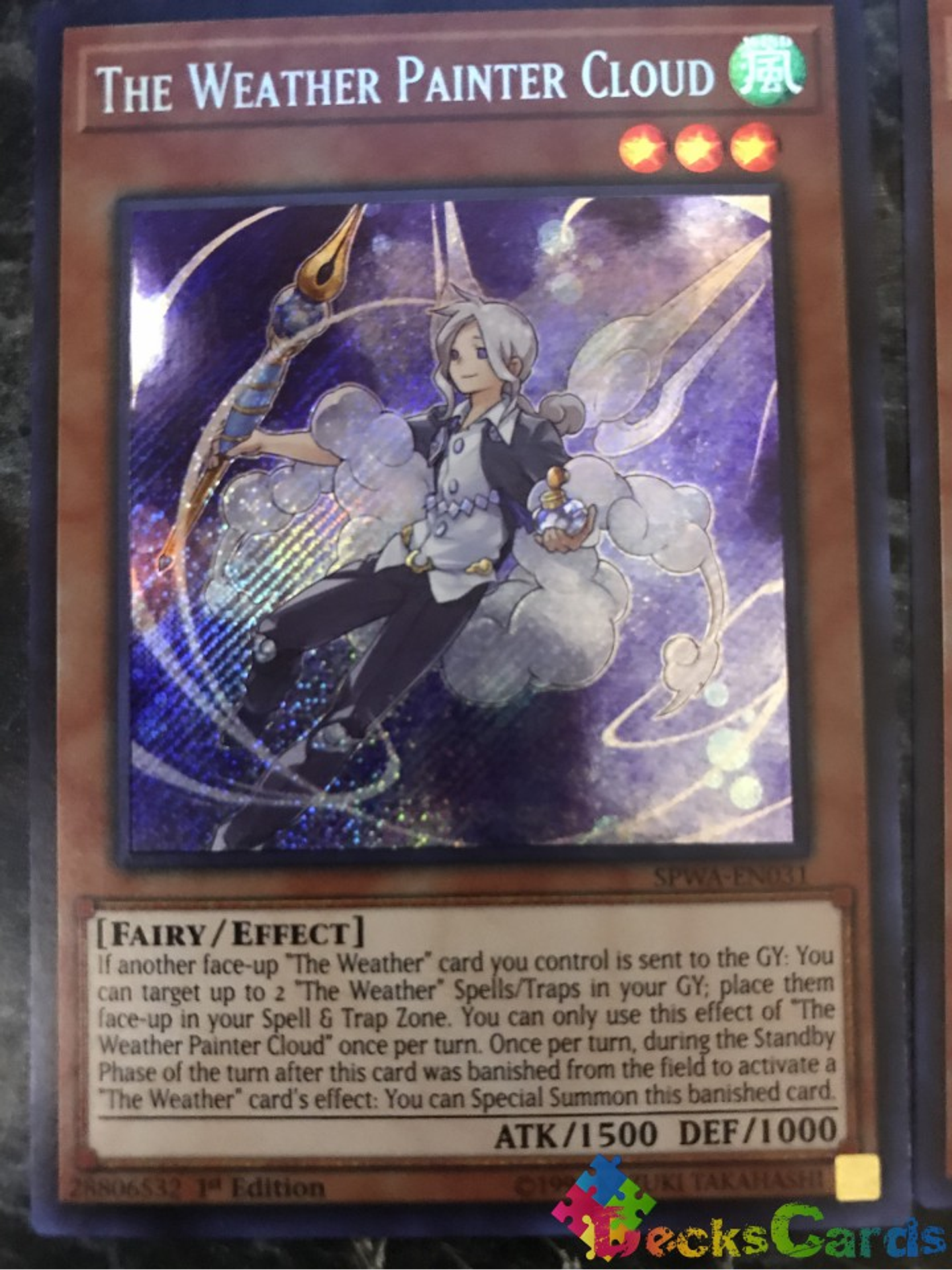 The Weather Painter Cloud - SPWA-EN031 - Secret Rare 1st Edition 1