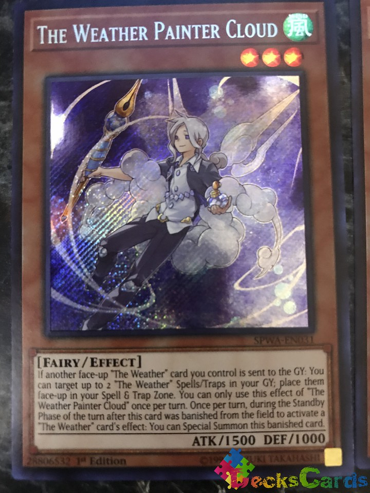The Weather Painter Cloud - SPWA-EN031 - Secret Rare 1st Edition 1