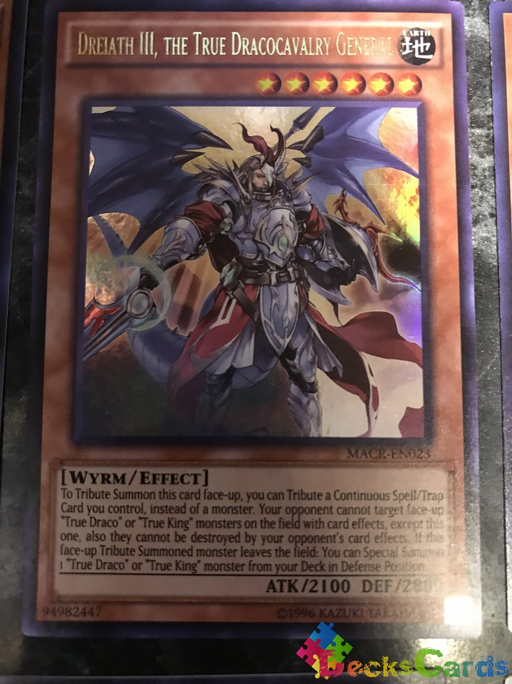 Dreiath III, the True Dracocavalry General - MACR-EN023 - Ultra Rare Unlimited 1