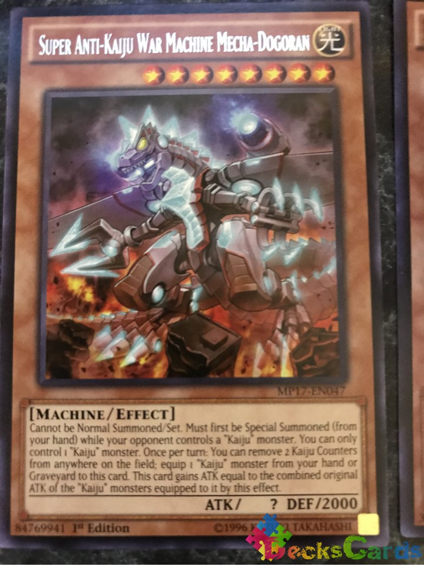 Super Anti-Kaiju War Machine Mecha-Dogoran - MP17-EN047 - Rare 1st Edition 1