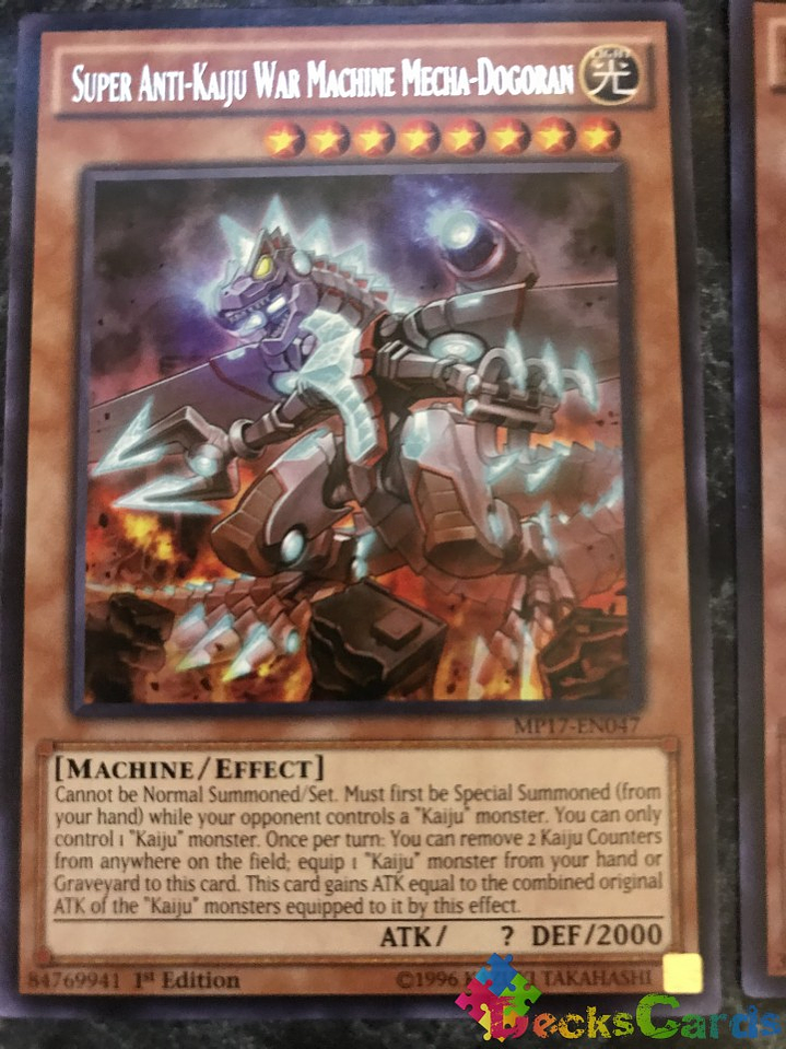 Super Anti-Kaiju War Machine Mecha-Dogoran - MP17-EN047 - Rare 1st Edition 1