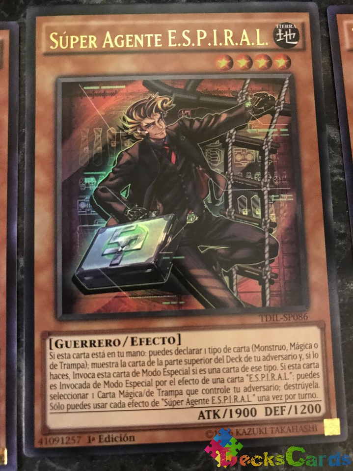 SPYRAL Super Agent - TDIL-EN086 - Ultra Rare 1st Edition 1