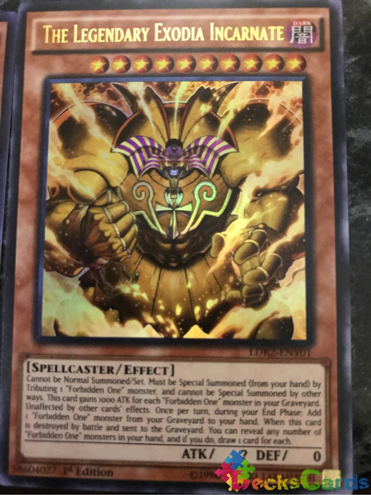 The Legendary Exodia Incarnate - LDK2-ENY01 - Ultra Rare 1st Edition 1