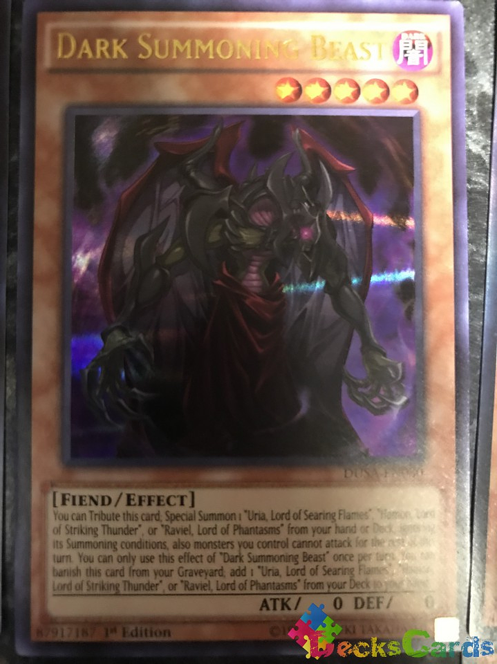 Dark Summoning Beast - DUSA-EN030 - Ultra Rare 1st Edition 1