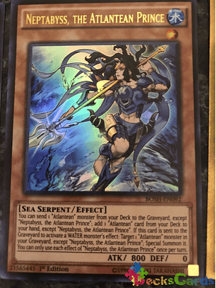 Neptabyss, the Atlantean Prince - BOSH-EN092 - Ultra Rare 1st Edition