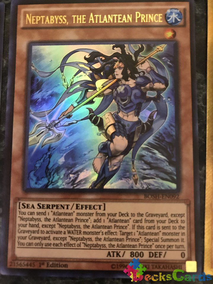 Neptabyss, the Atlantean Prince - BOSH-EN092 - Ultra Rare 1st Edition 1