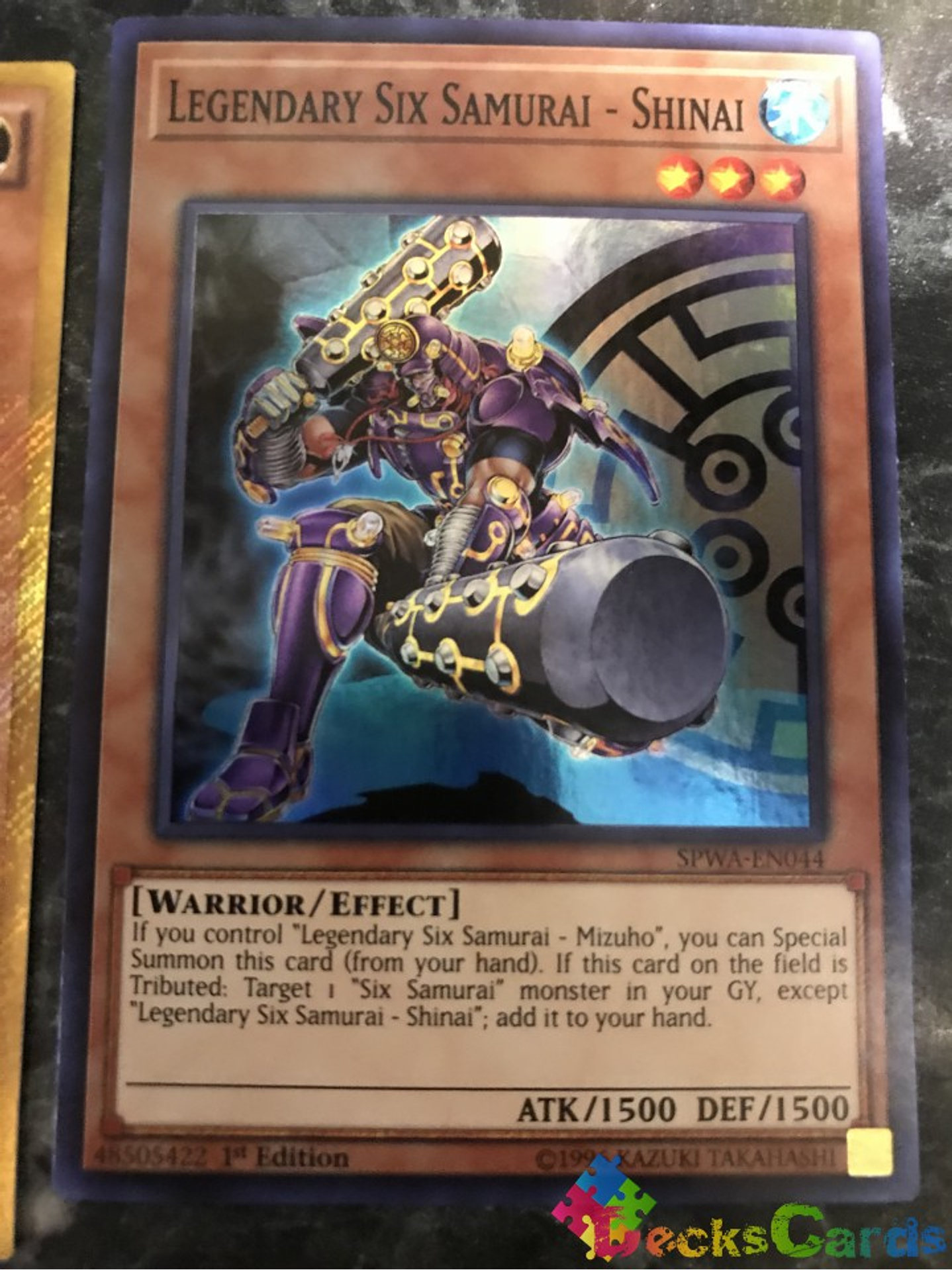 Legendary Six Samurai - Shinai - SPWA-EN044 - Super Rare 1st Edition 1