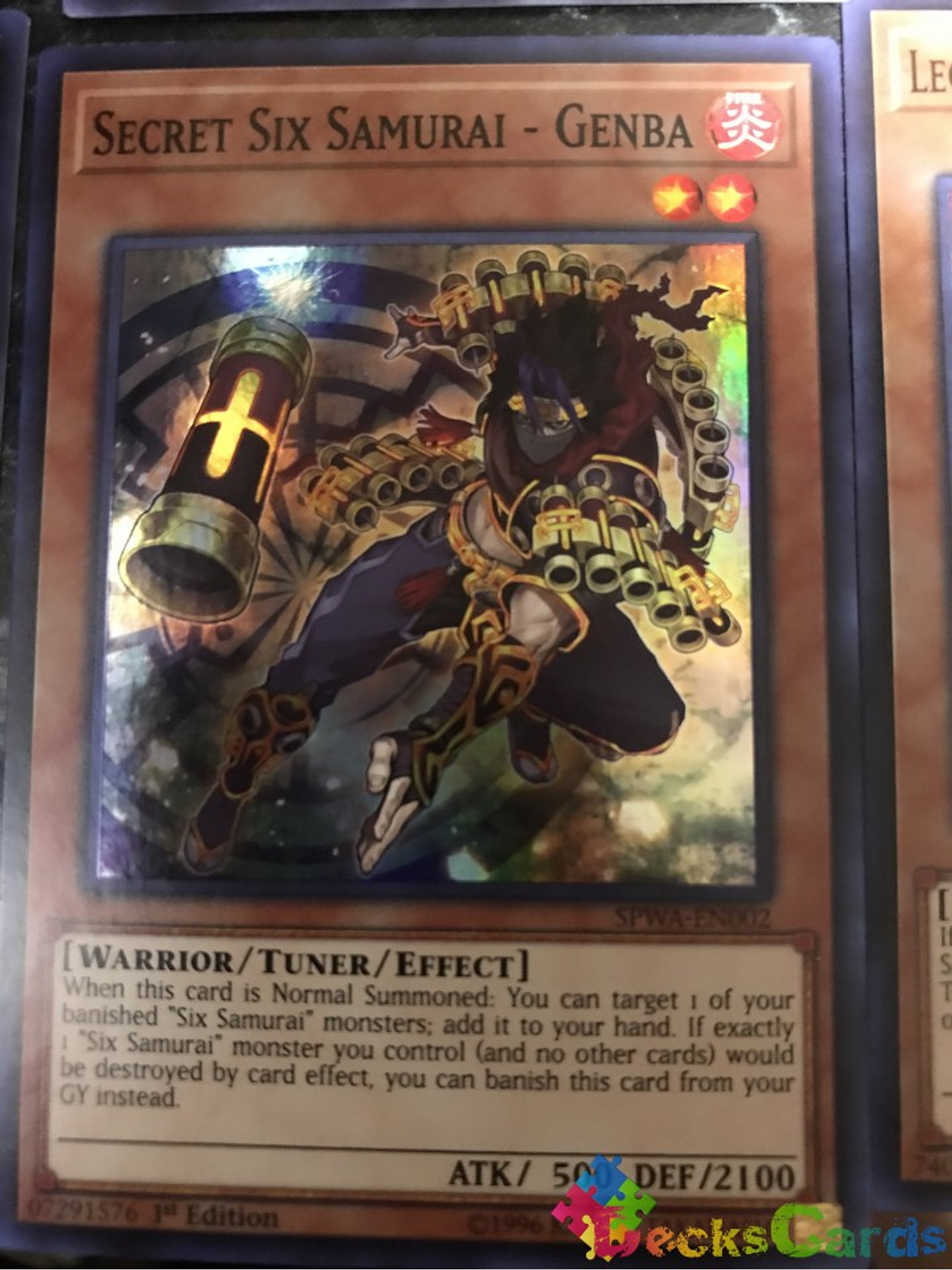 Secret Six Samurai - Genba - SPWA-EN002 - Super Rare 1st Edition 1