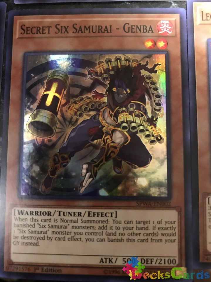 Secret Six Samurai - Genba - SPWA-EN002 - Super Rare 1st Edition 1