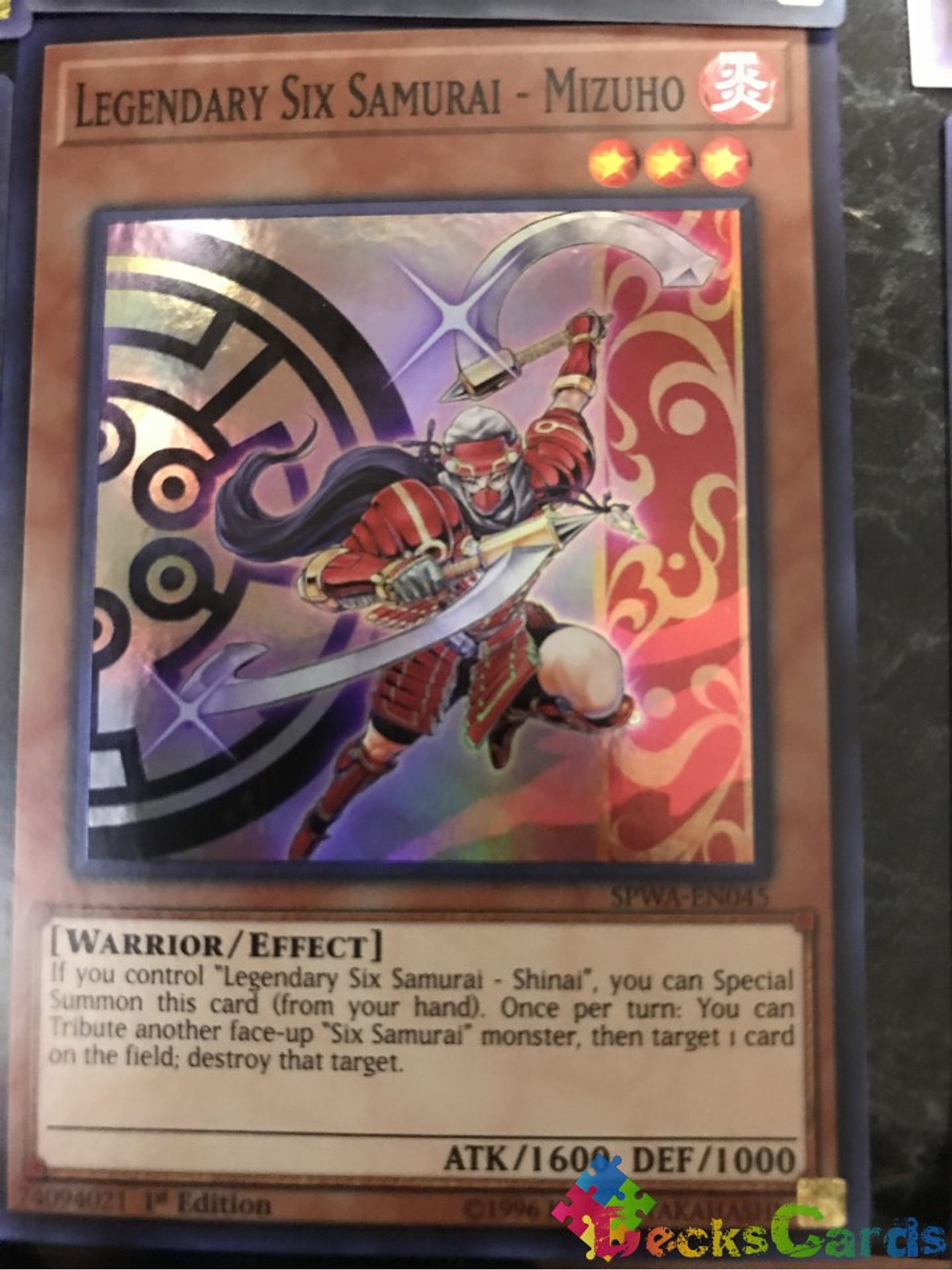 Legendary Six Samurai - Mizuho - SPWA-EN045 - Super Rare 1st Edition 1