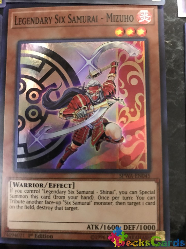 Legendary Six Samurai - Mizuho - SPWA-EN045 - Super Rare 1st Edition 1