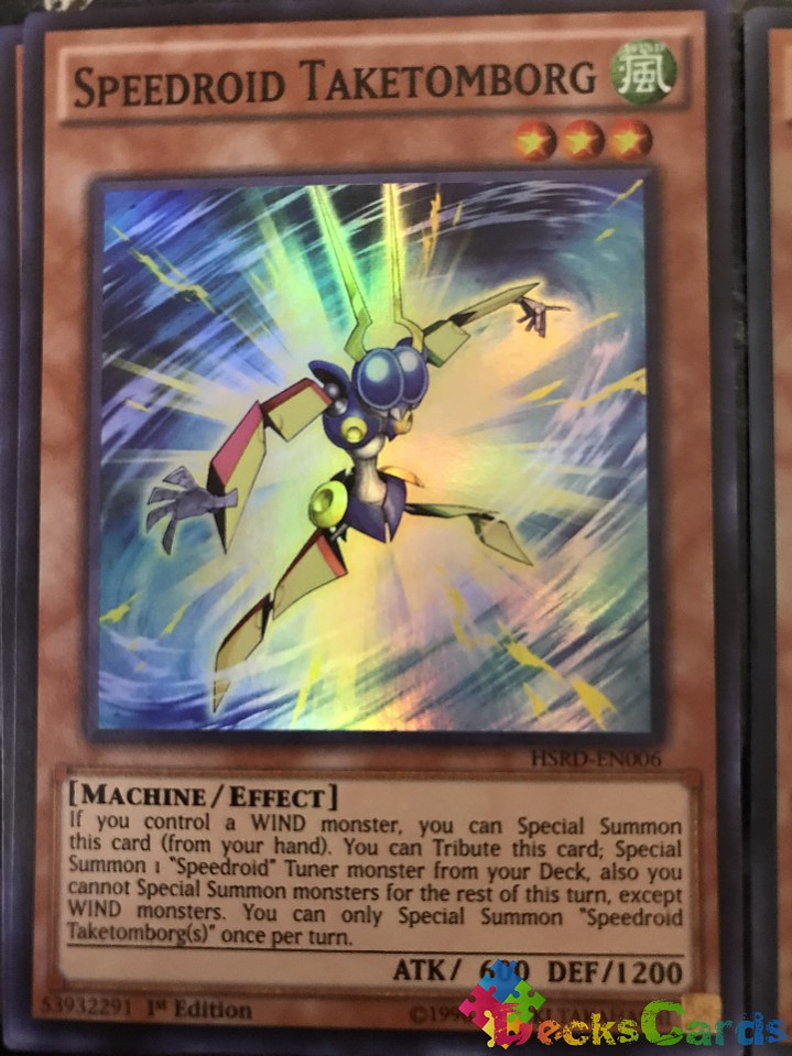 Speedroid Taketomborg - HSRD-EN006 - Super Rare 1st Edition 1