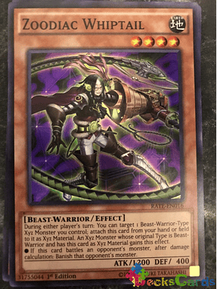 Zoodiac Whiptail - RATE-EN016 - Super Rare 1st Edition