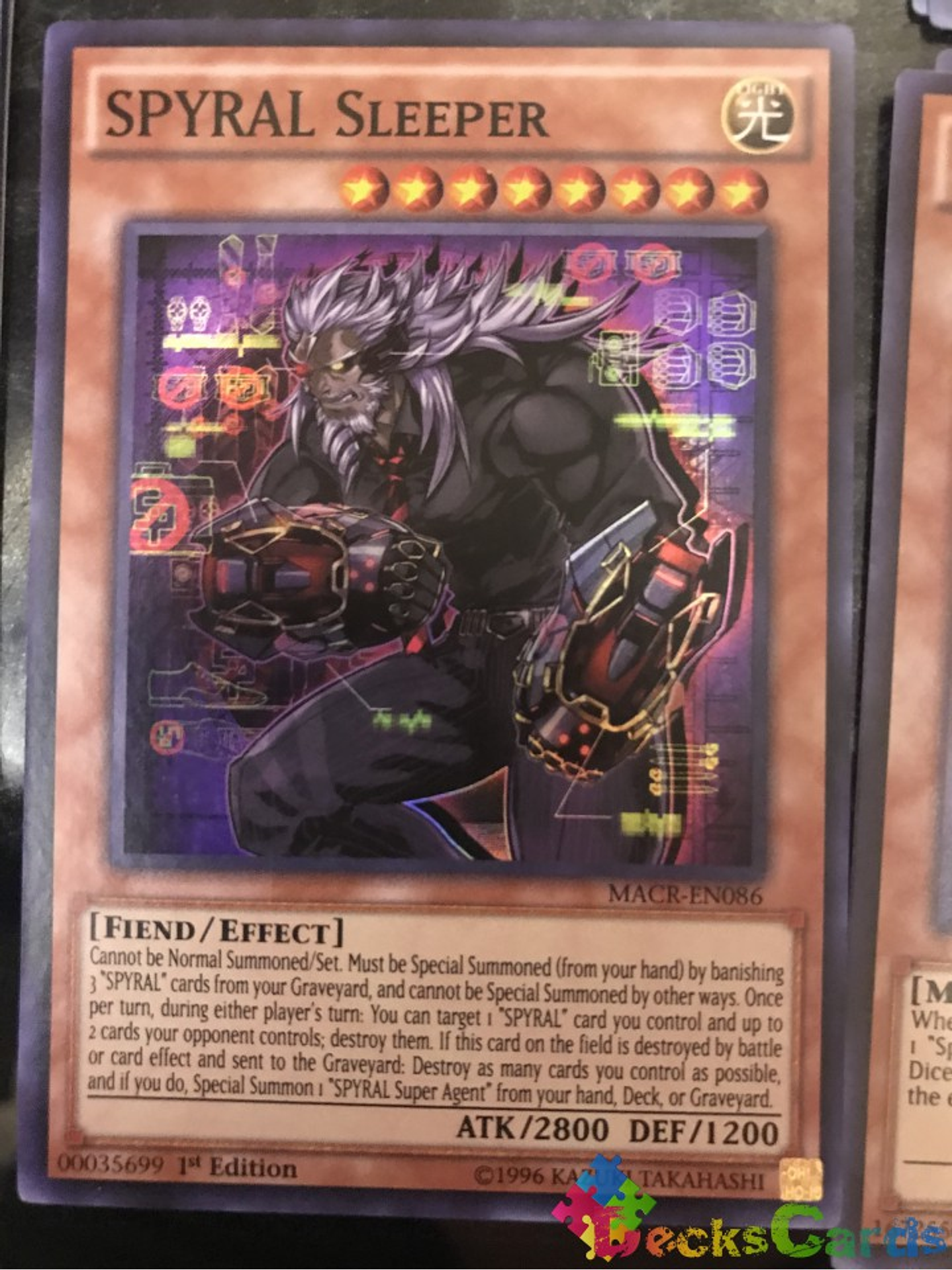 SPYRAL Sleeper - MACR-EN086 - Super Rare 1st Edition 1