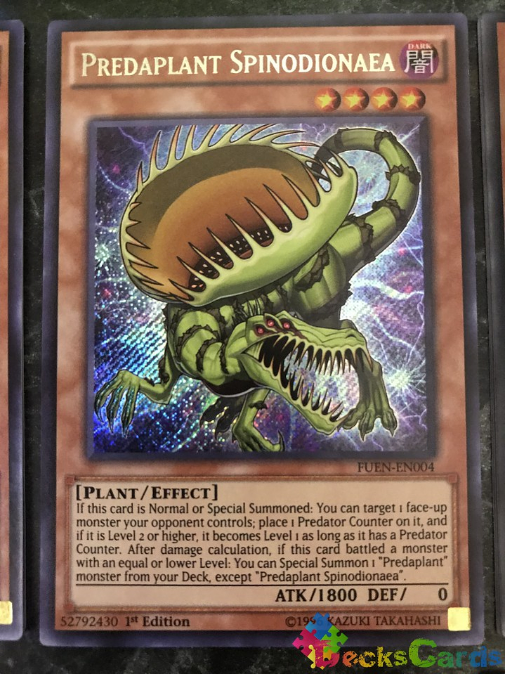 Predaplant Spinodionaea - FUEN-EN004 - Secret Rare 1st Edition 1