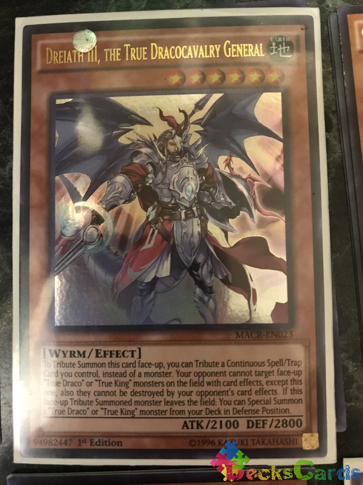Dreiath III, the True Dracocavalry General - MACR-EN023 - Ultra Rare 1st Edition 1