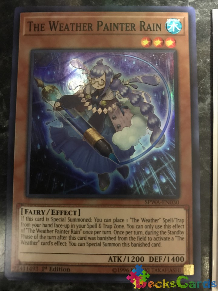 The Weather Painter Rain - SPWA-EN030 - Super Rare 1st Edition 1