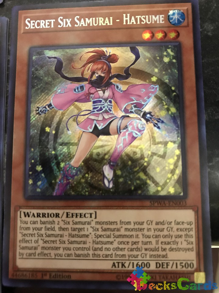 Secret Six Samurai - Hatsume - SPWA-EN003 - Secret Rare 1st Edition 1