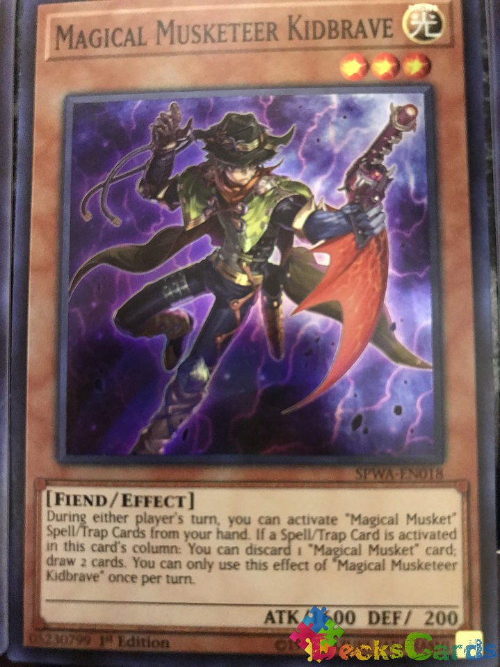 Magical Musketeer Kidbrave - SPWA-EN018 - Super Rare 1st Edition 1