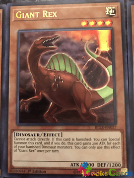 Giant Rex - BLLR-EN027 - Ultra Rare 1st Edition