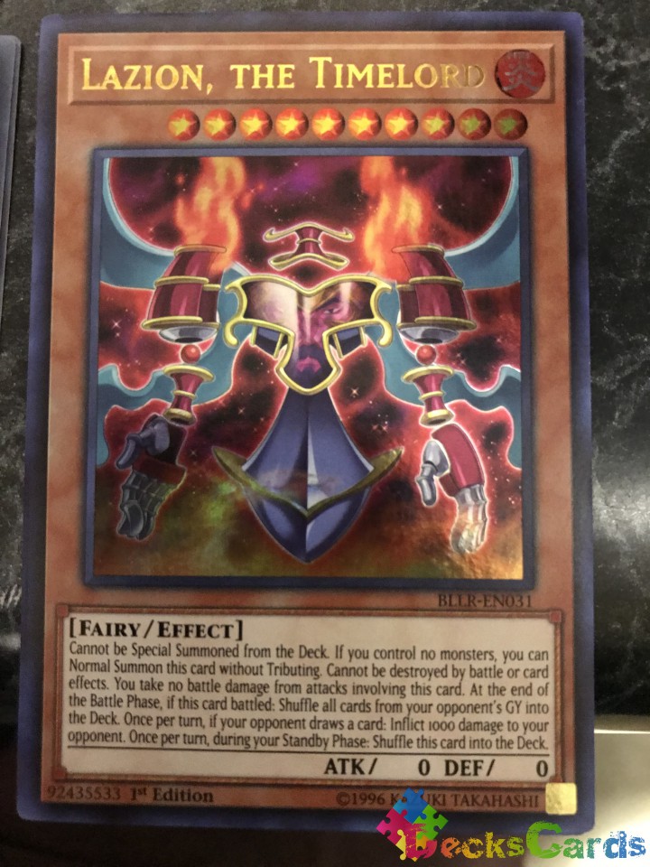 Lazion, the Timelord - BLLR-EN031 - Ultra Rare 1st Edition