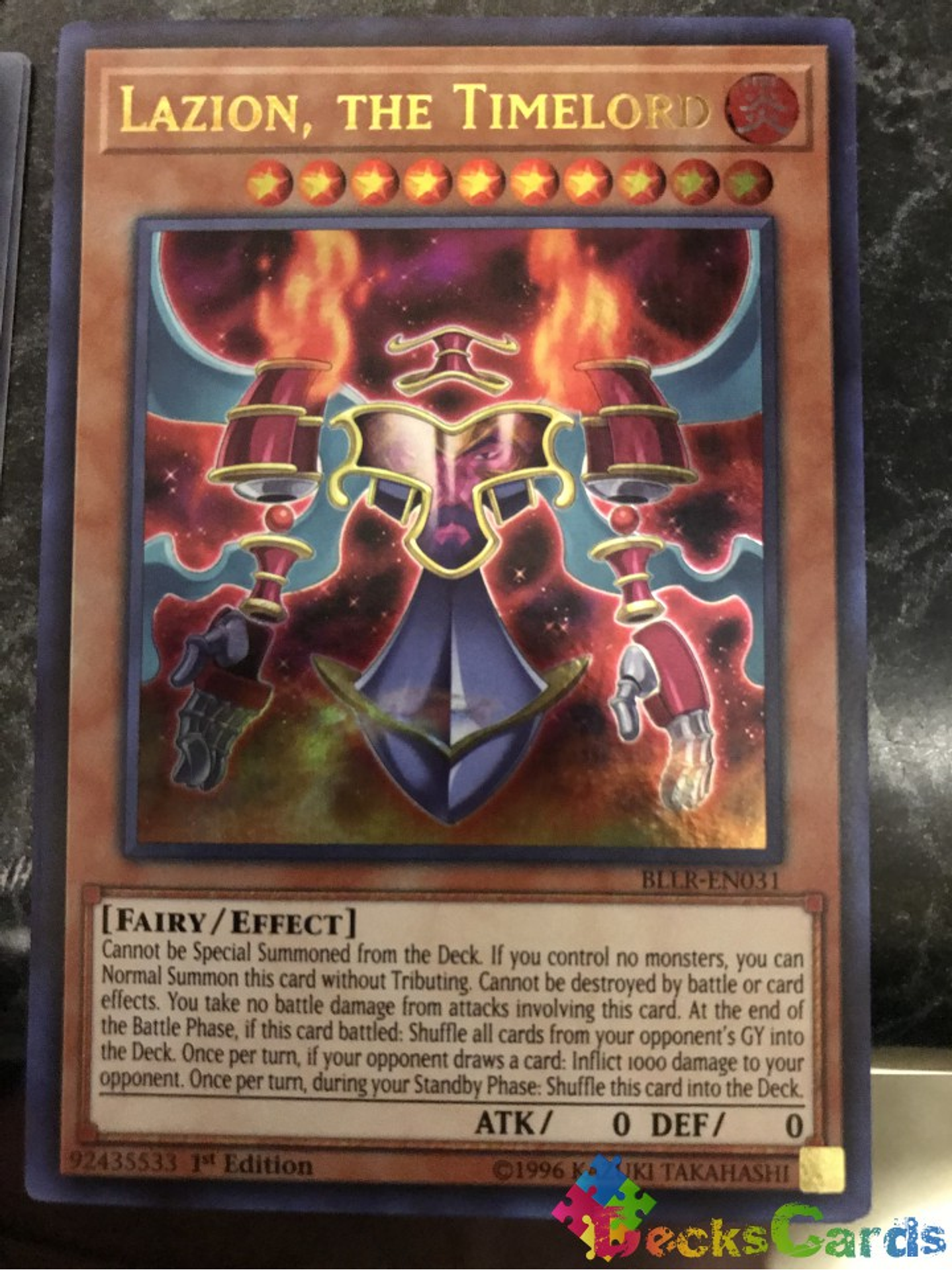 Lazion, the Timelord - BLLR-EN031 - Ultra Rare 1st Edition 1