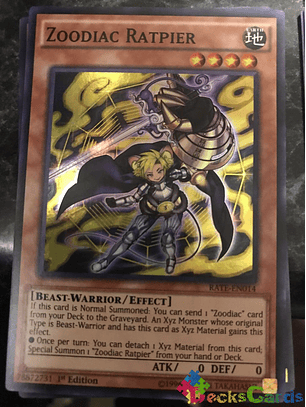 Zoodiac Ratpier - RATE-EN014 - Super Rare 1st Edition