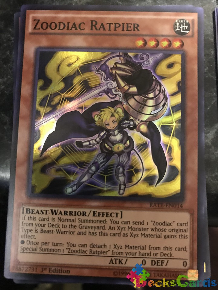 Zoodiac Ratpier - RATE-EN014 - Super Rare 1st Edition 1