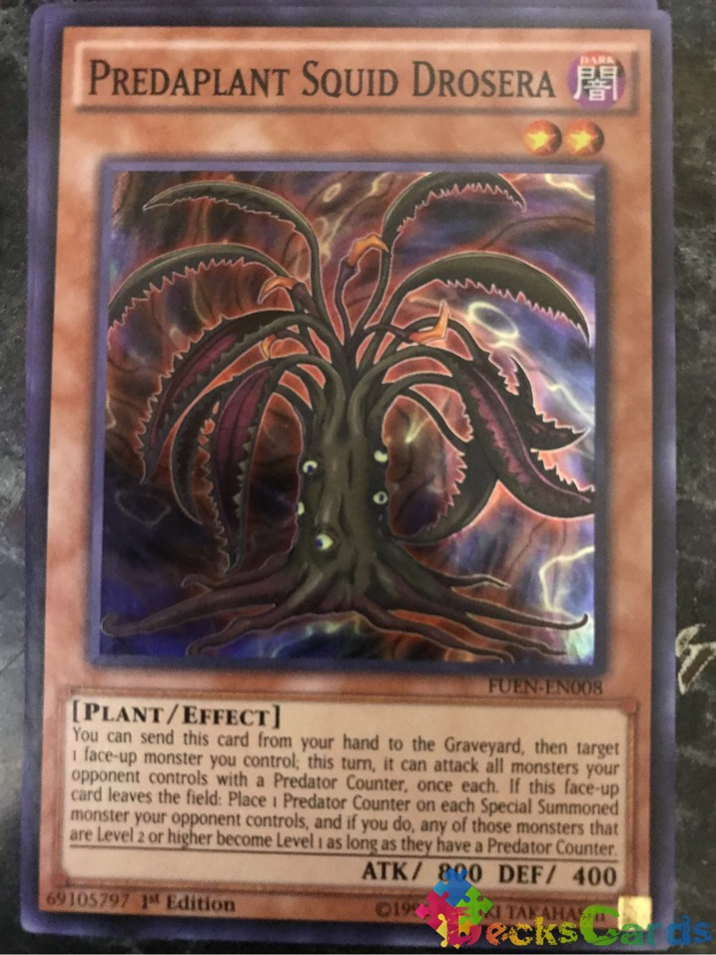 Predaplant Squid Drosera - FUEN-EN008 - Super Rare 1st Edition 1