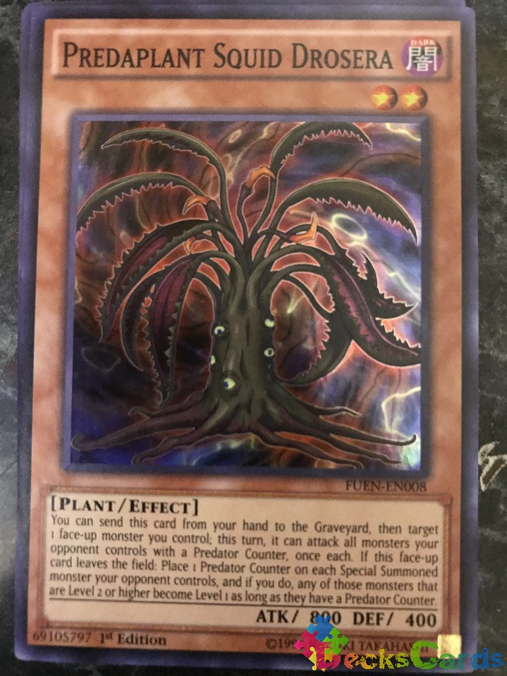 Predaplant Squid Drosera - FUEN-EN008 - Super Rare 1st Edition 1