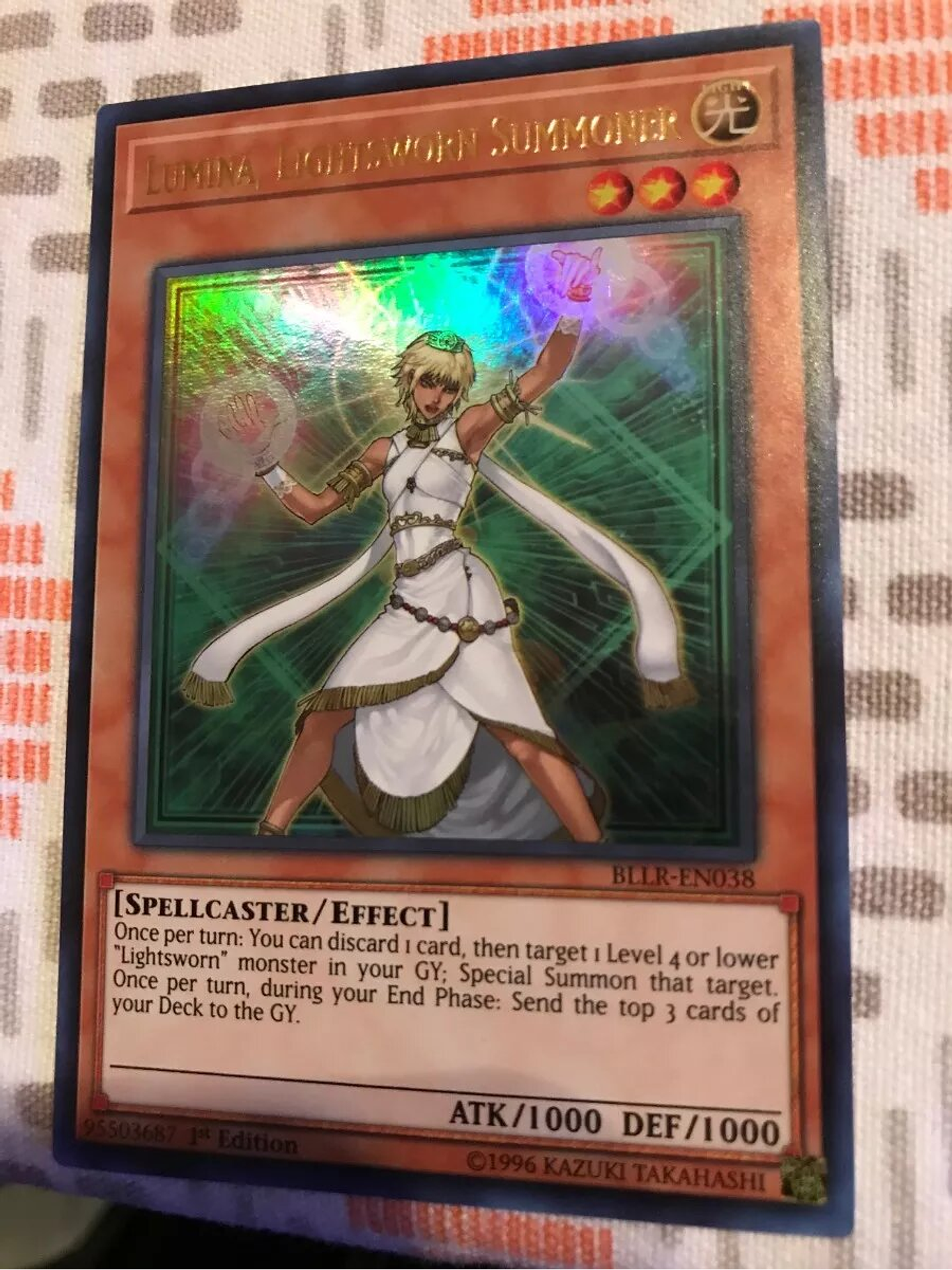 Lumina, Lightsworn Summoner - BLLR-EN038 - Ultra Rare 1st Edition 1