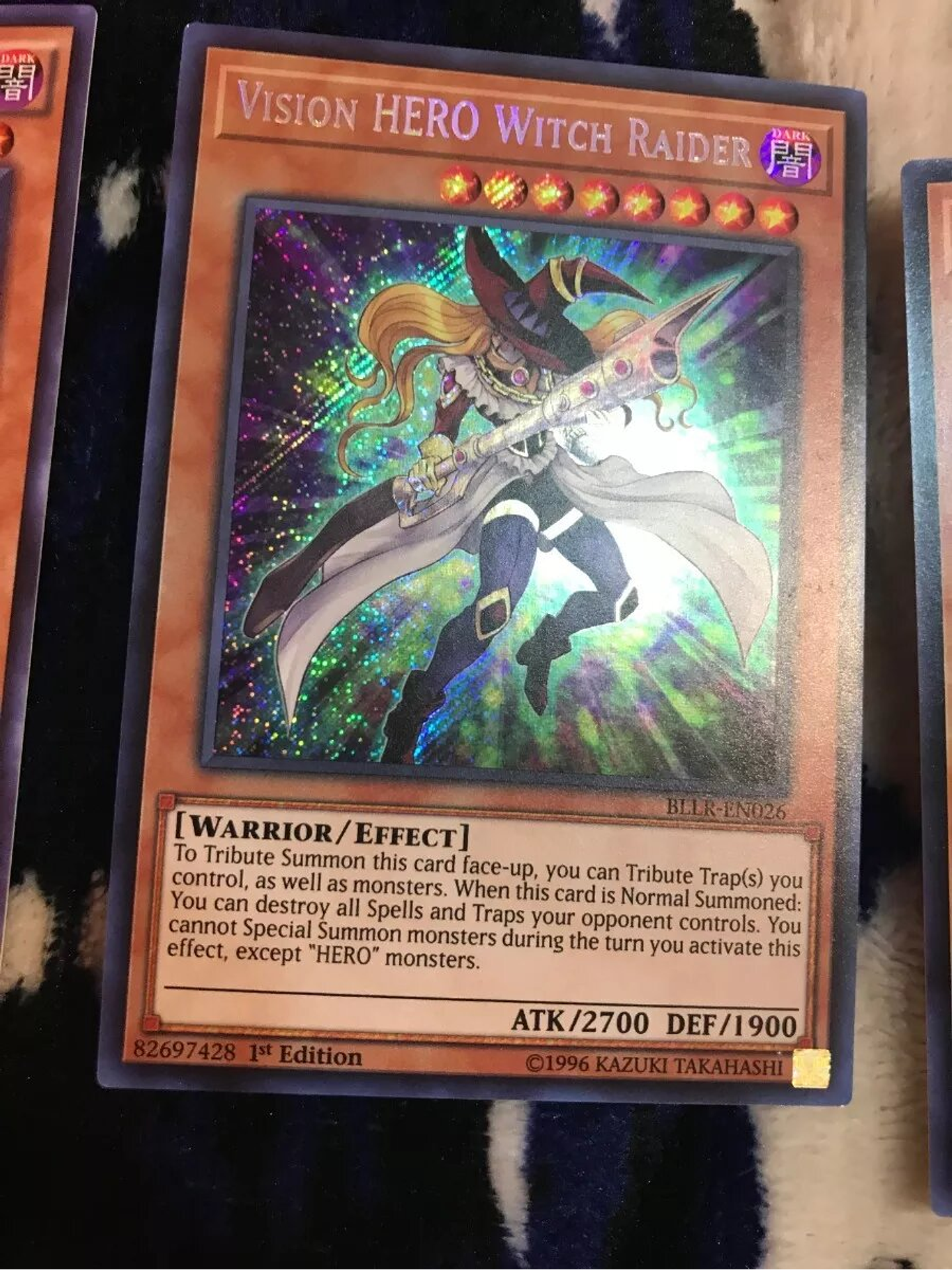 Vision HERO Witch Raider - BLLR-EN026 - Secret Rare 1st Edition 1