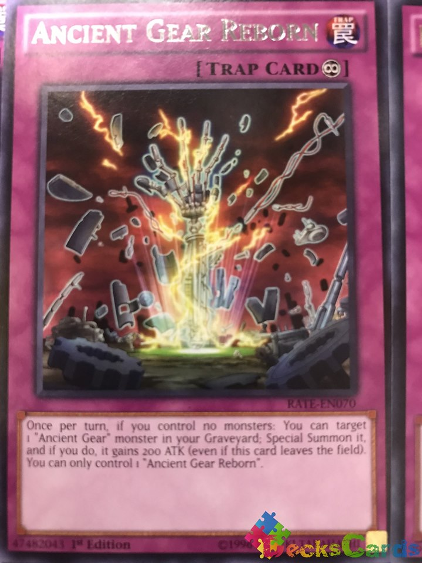 Ancient Gear Reborn - RATE-EN070 - Rare 1st Edition 1