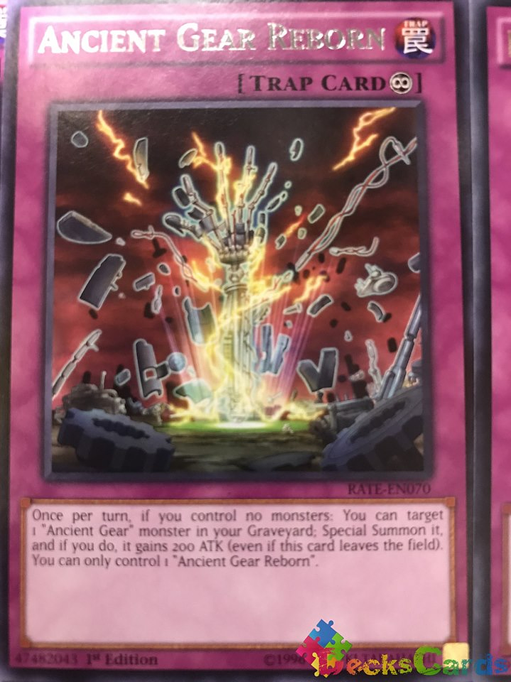 Ancient Gear Reborn - RATE-EN070 - Rare 1st Edition 1