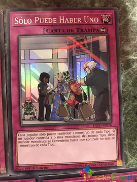 There Can Be Only One - EXFO-EN076 - Super Rare 1st Edition