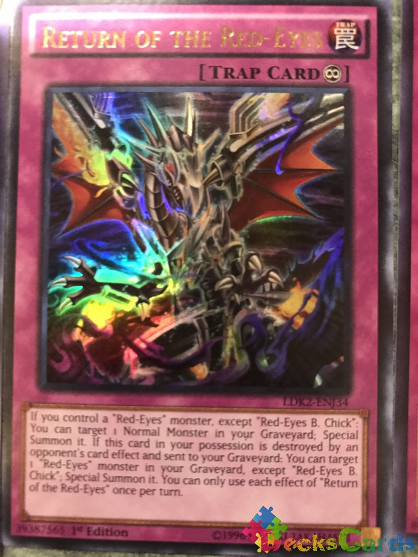 Return of the Red-Eyes - LDK2-ENJ34 - Ultra Rare 1st Edition 1