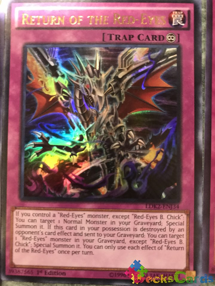 Return of the Red-Eyes - LDK2-ENJ34 - Ultra Rare 1st Edition 1