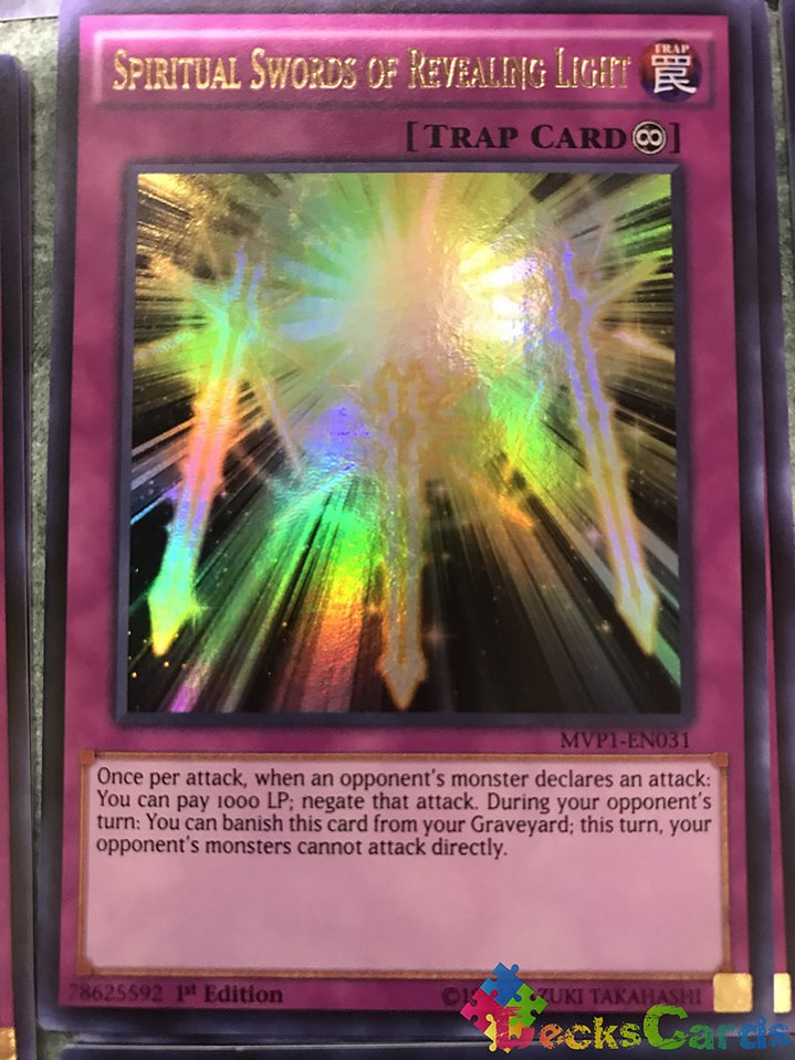 Spiritual Swords of Revealing Light - MVP1-EN031 - Ultra Rare 1st Edition 1